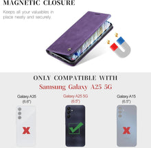 Samsung Galaxy A25 5G Handyhülle Leder Flip Case Magnet