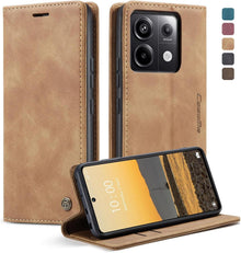 Hülle für Xiaomi Redmi Note 13 Pro 5G Premium Leder Klappbar Flip Case