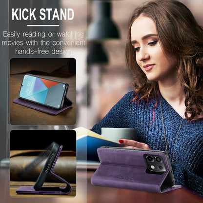 KZB Xiaomi Redmi Note 13 Pro 5G Leder Handytasche Premium Klapphülle Standfunktion - Lila