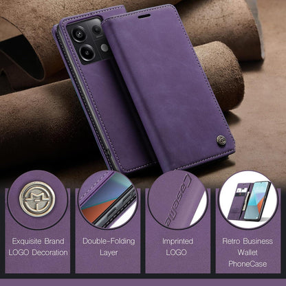 Handyhülle Xiaomi Redmi Note 13 Pro 5G Leder Klapphülle Magnet
