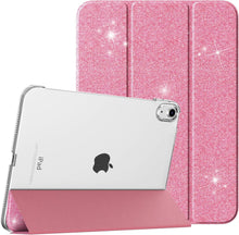 iPad 10.9 Hülle Smart Case Cover Transluzent Glitzer Rot