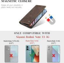 KZB Xiaomi Redmi Note 13 5G Hülle Premium Leder Flip Case