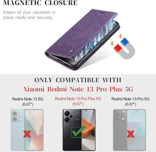 KZB Xiaomi Redmi Note 13 Pro Plus 5G Leder Klapphülle Magnet