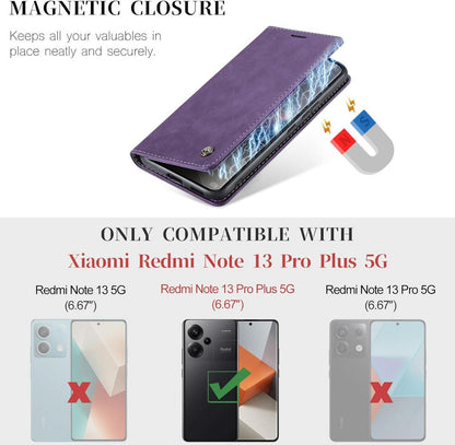KZB Xiaomi Redmi Note 13 Pro Plus 5G Leder Klapphülle Magnet