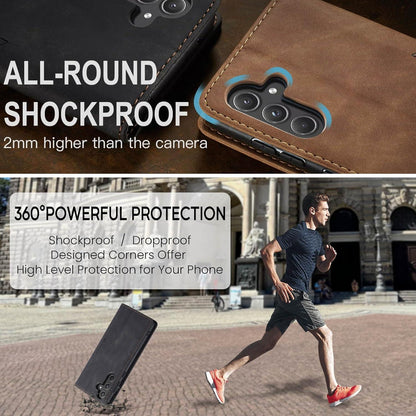 Handyhülle Samsung Galaxy A55 5G Leder Flip Case Magnet Standfunktion