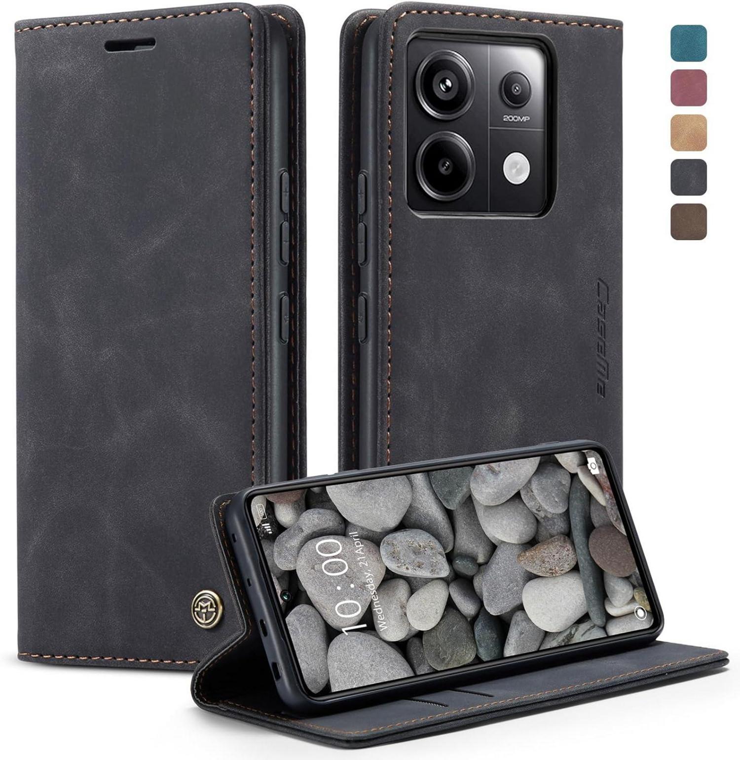 Handyhülle Xiaomi Redmi Note 13 Pro 5G Leder Schwarz