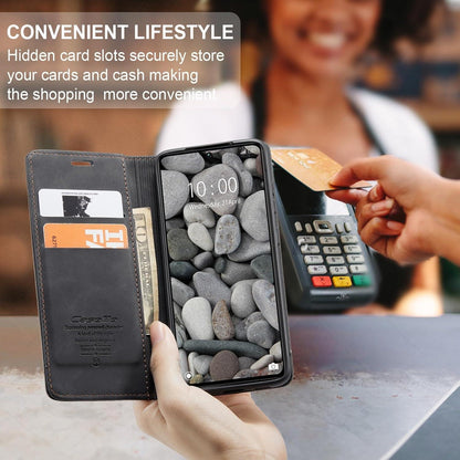 KZB Xiaomi Redmi Note 13 Pro 5G Handyhülle - Premium Leder Flip Case Schwarz