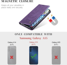 Samsung Galaxy A15 Handyhülle Premium Leder Klapphülle