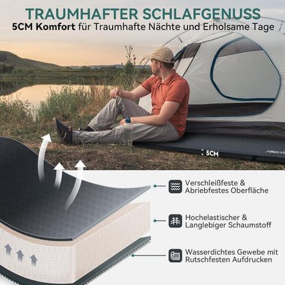 Isomatte Selbstaufblasend 5CM Dicke Campingmatratze