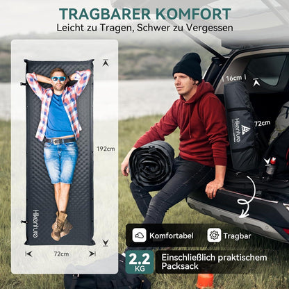Selbstaufblasende Isomatte 5CM Dicke Campingmatratze Schaumstoffbett