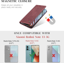 Xiaomi Redmi Note 13 5G Hülle Premium PU-Leder Klapphülle