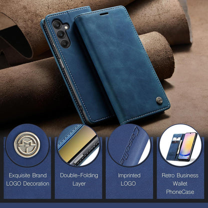 Handyhülle für Samsung Galaxy A25 5G - Leder Flip Case Blau