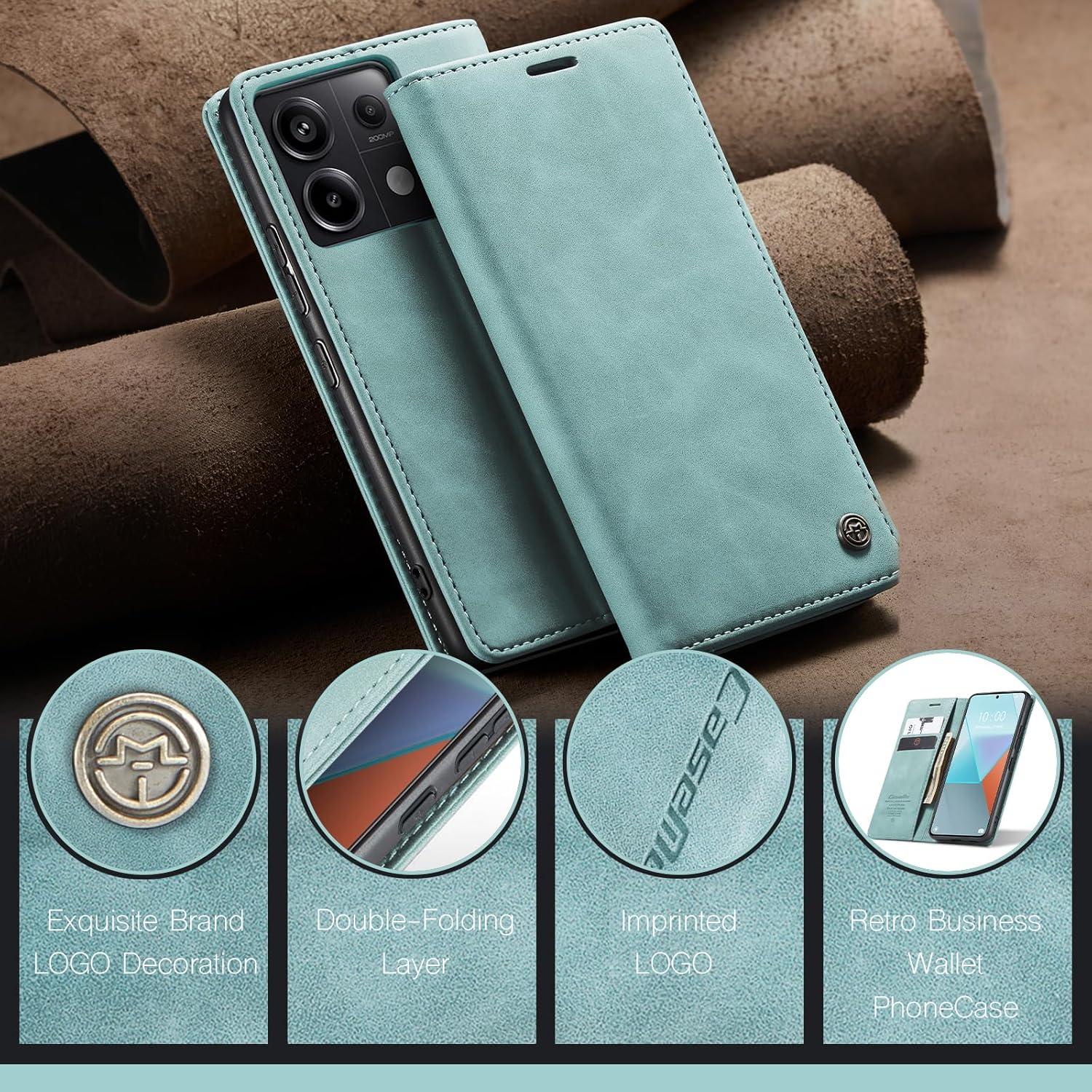 Handyhülle Xiaomi Redmi Note 13 Pro 5G Leder Flip Case Standfunktion