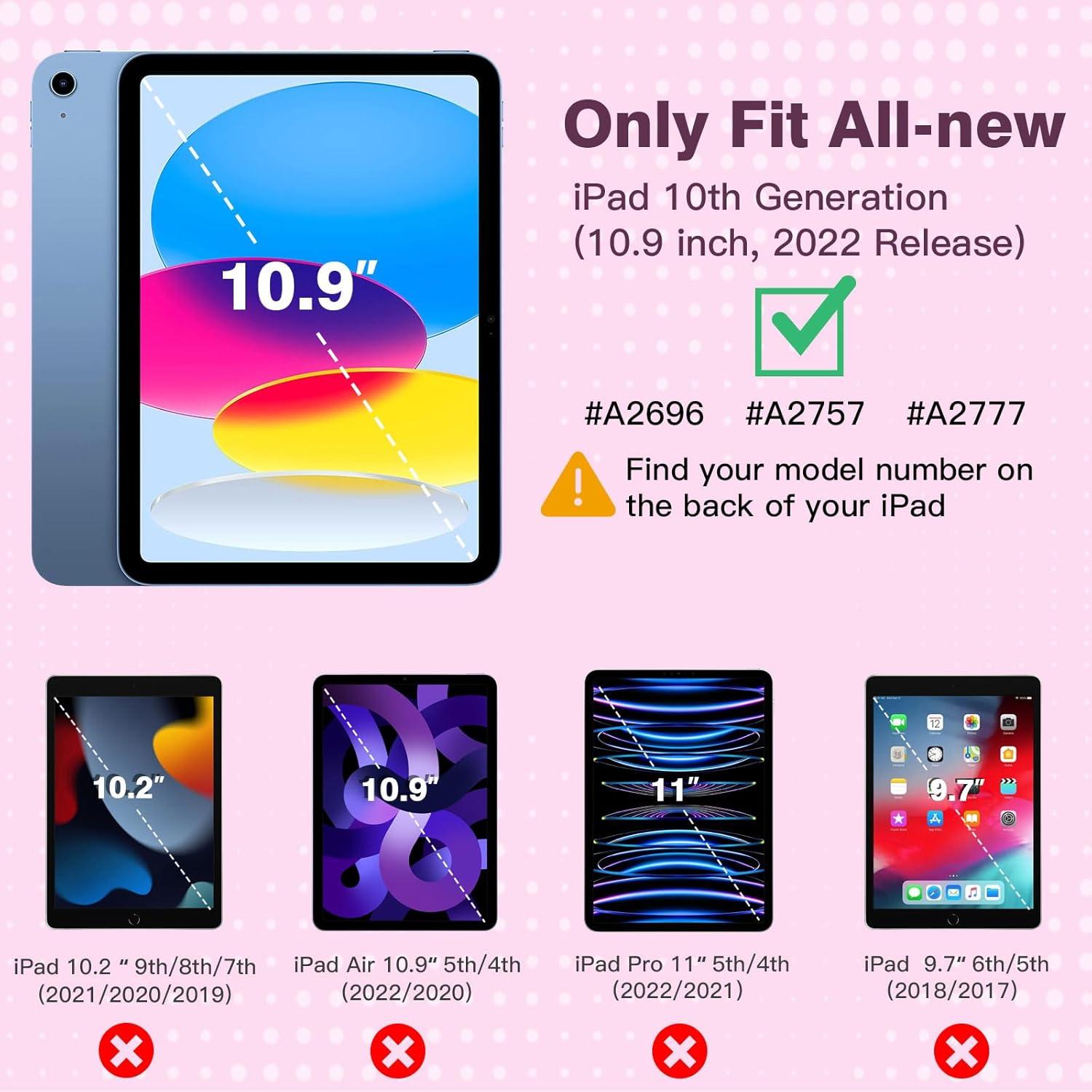TiMOVO iPad 10. Generation 10,9 Zoll 2022 Hülle Schlank