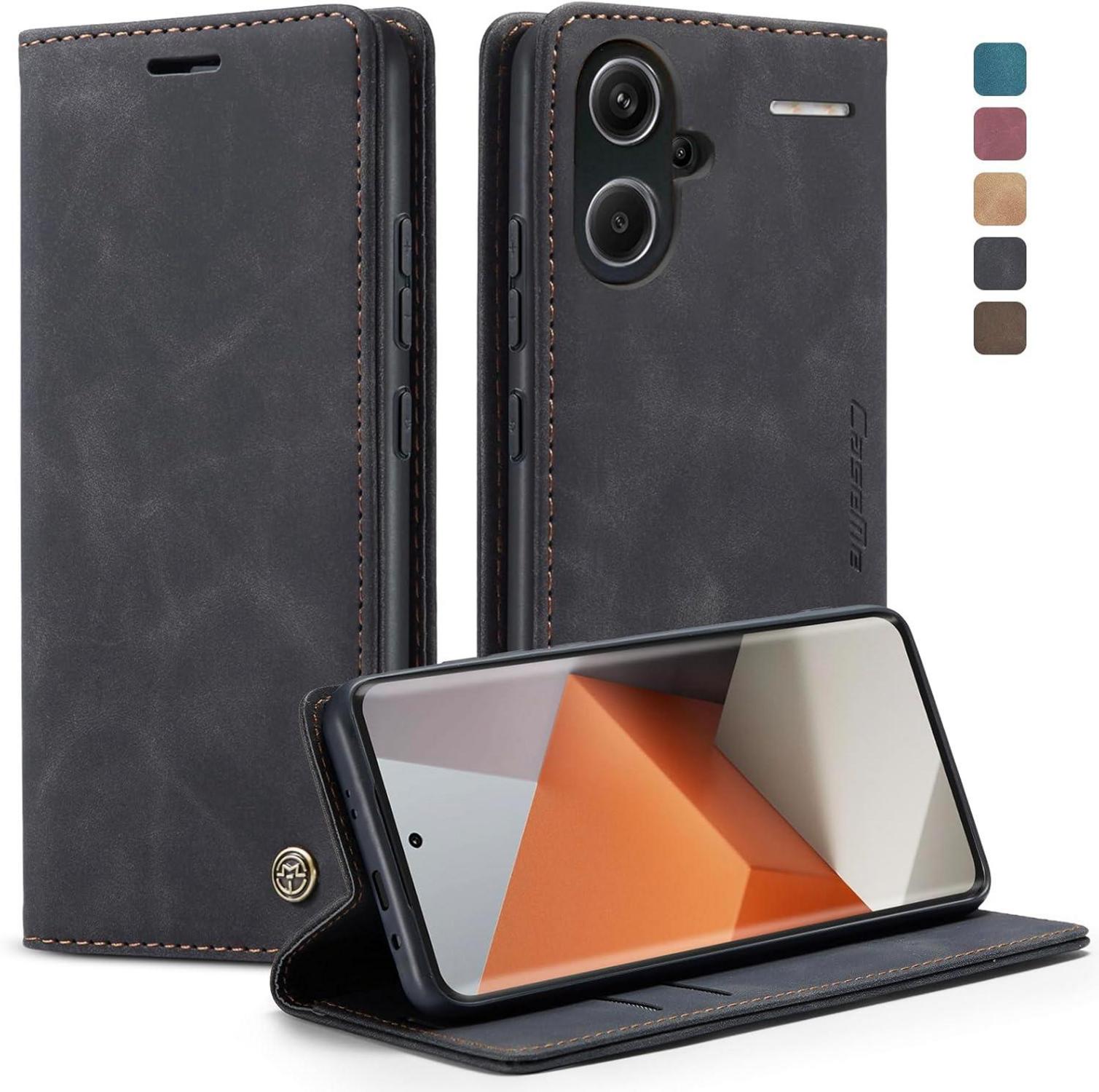 Handyhülle Xiaomi Redmi Note 13 Pro Plus 5G Lederhülle Magnet