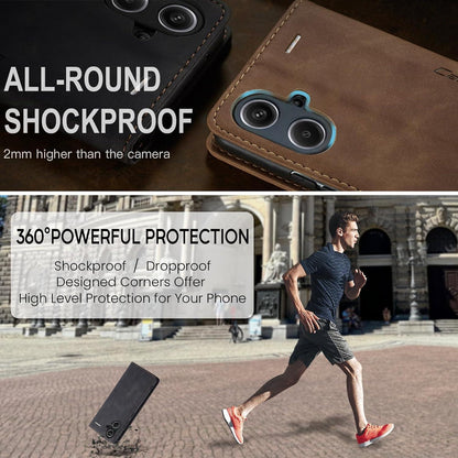 Premium Lederhülle Xiaomi Redmi Note 13 Pro Plus 5G Klapphülle Schwarz