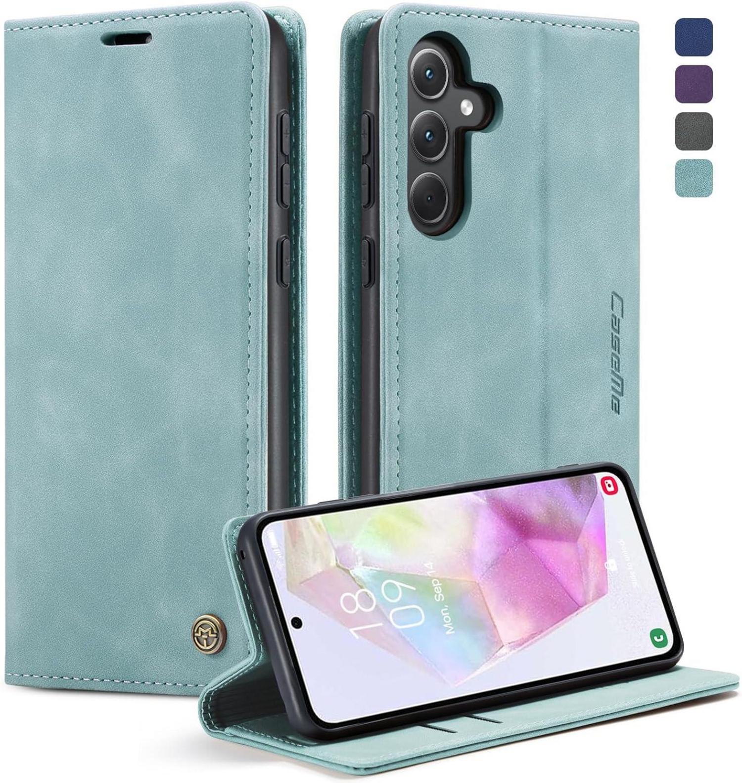 Handyhülle Samsung Galaxy A35 5G Leder Klapphülle Magnet Standfunktion