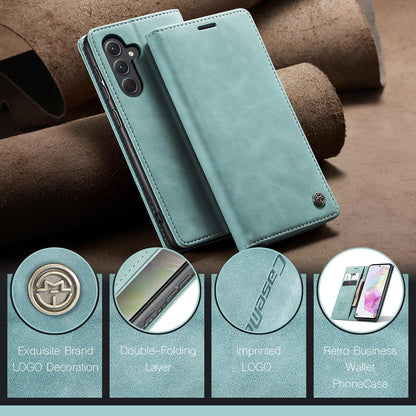 Handyhülle Samsung Galaxy A35 5G Leder Flip Case Magnet Stand - Blau