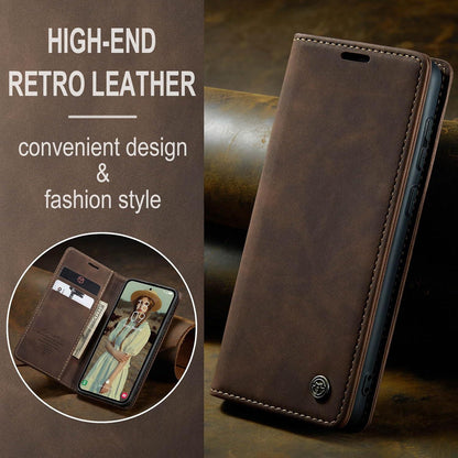 Handyhülle Samsung Galaxy A55 5G Premium Leder Klappbar Flip Case Tasche