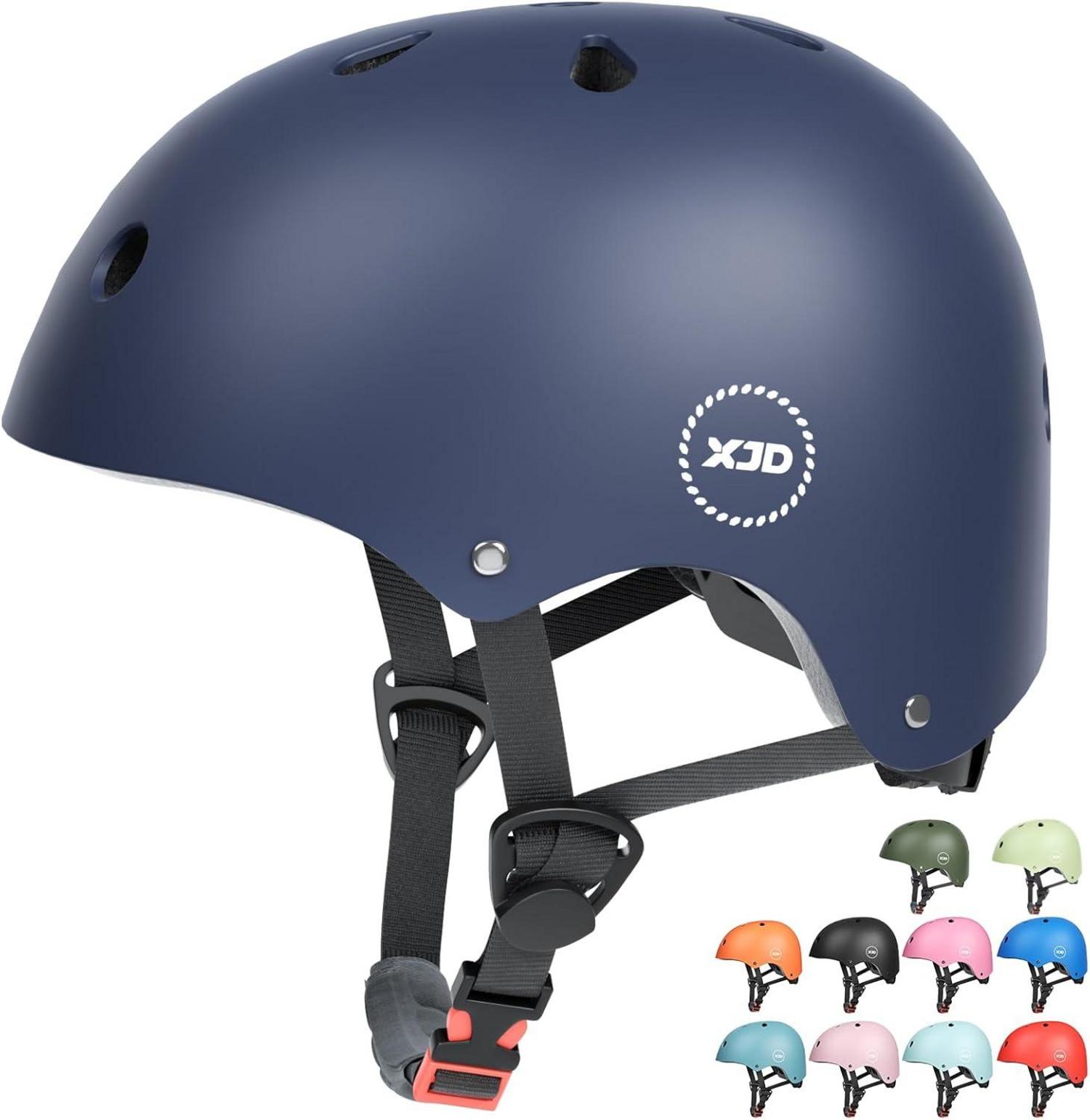 Kinder Fahrradhelm Klassiker Multisport Skateboard 48-57cm Blau