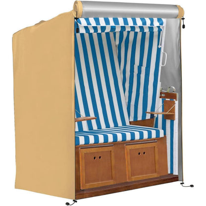 Strandkorb Schutzhülle Winterfest Gelb 420D Oxford 135x105x175cm