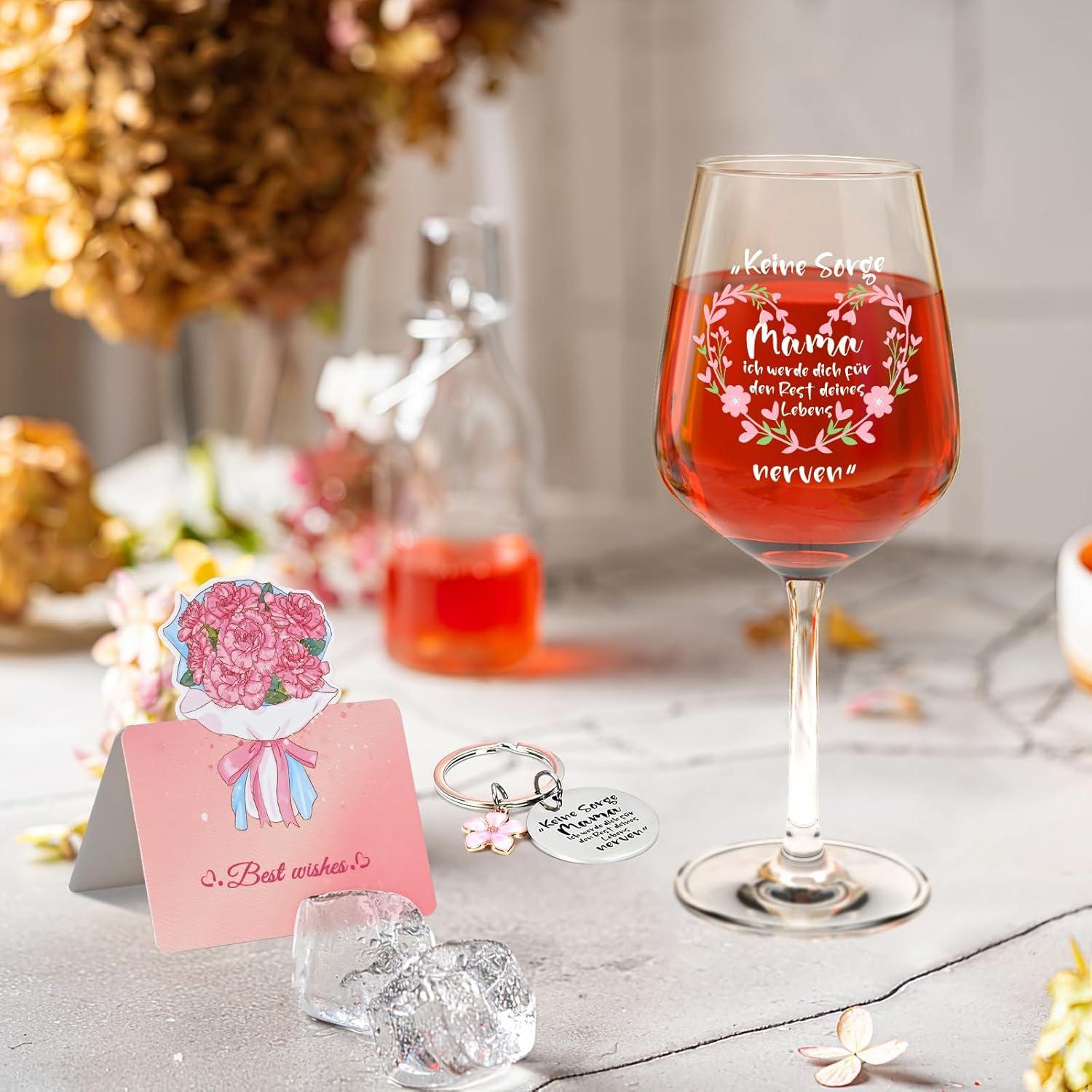 16oz Weinglas Mama Muttertag Geburtstag Weihnachten