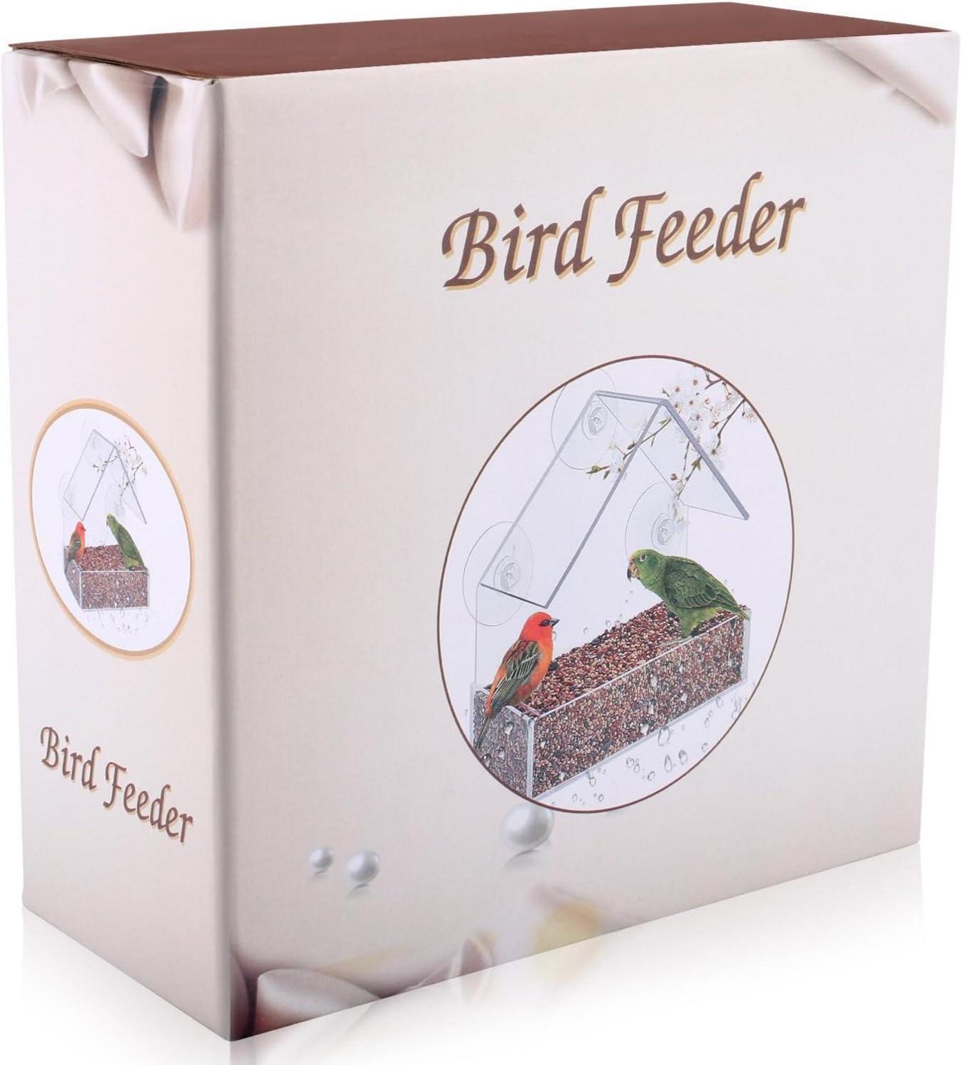 Vogelhaus Fenster Futterhaus Vögel Saugnapf Befestigen Glasscheiben