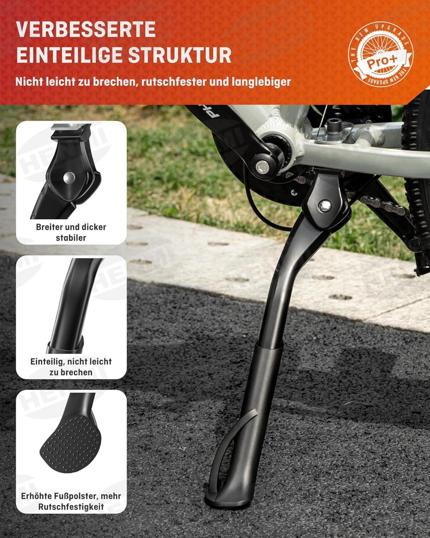 Fahrradständer 24-29 Zoll Höhenverstellbar Mittelständer für E-Bike, MTB, Trekkingrad