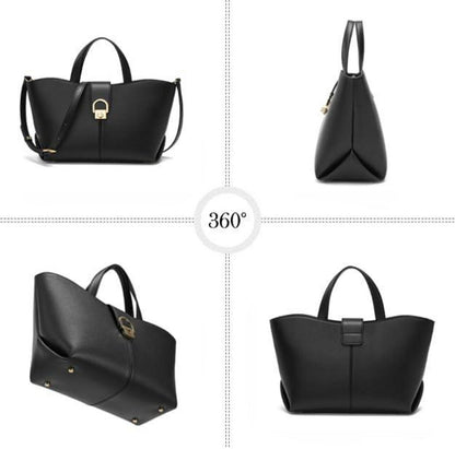Handtasche Damen Leder Crossbody Bag Großes Fassungsvermögen