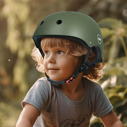 XJD Kinder Jugend Fahrradhelm Multisport Helm 3-13 J Olivgrün
