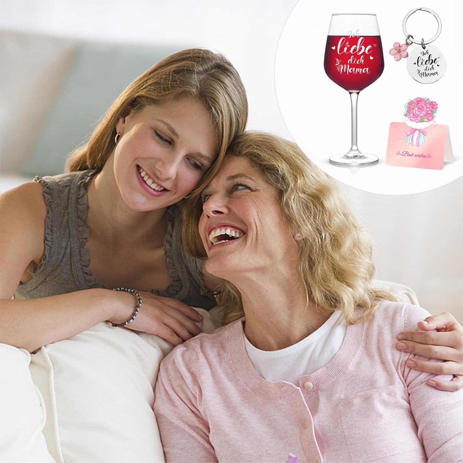 Joymaking Weingläser für Mama - Beste Geschenkidee zum Muttertag & Geburtstag 16oz