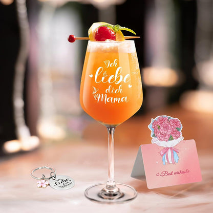 Joymaking Weingläser Muttertag Geburtstag Weihnachten 16oz