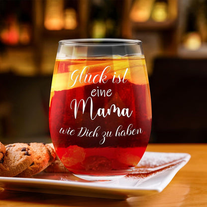 Personalisiertes Weinglas für Mama - Muttertag Geschenk 17oz