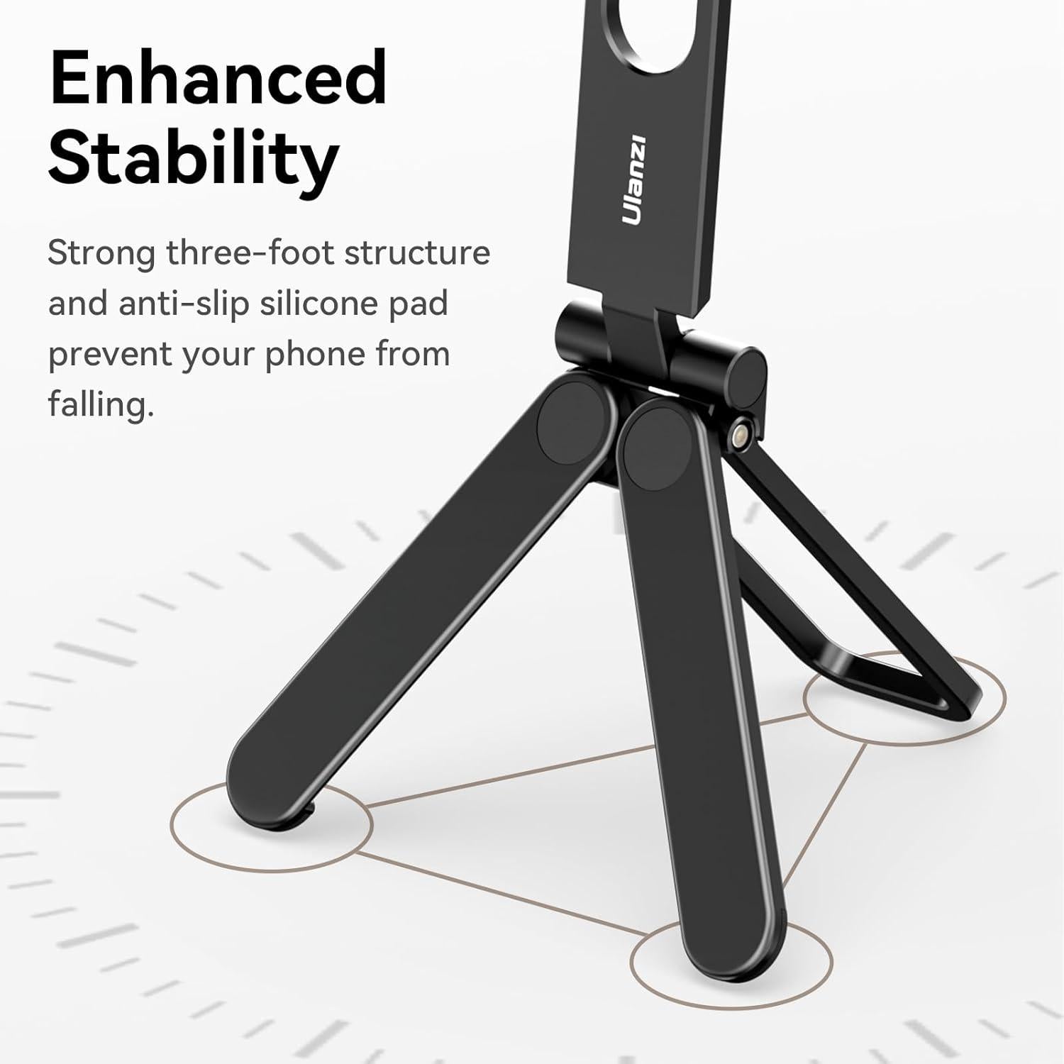 Handy-Stativ Mini Stand 360° Drehung Tragbar Ständer Selfie Stick 4,5 Zoll