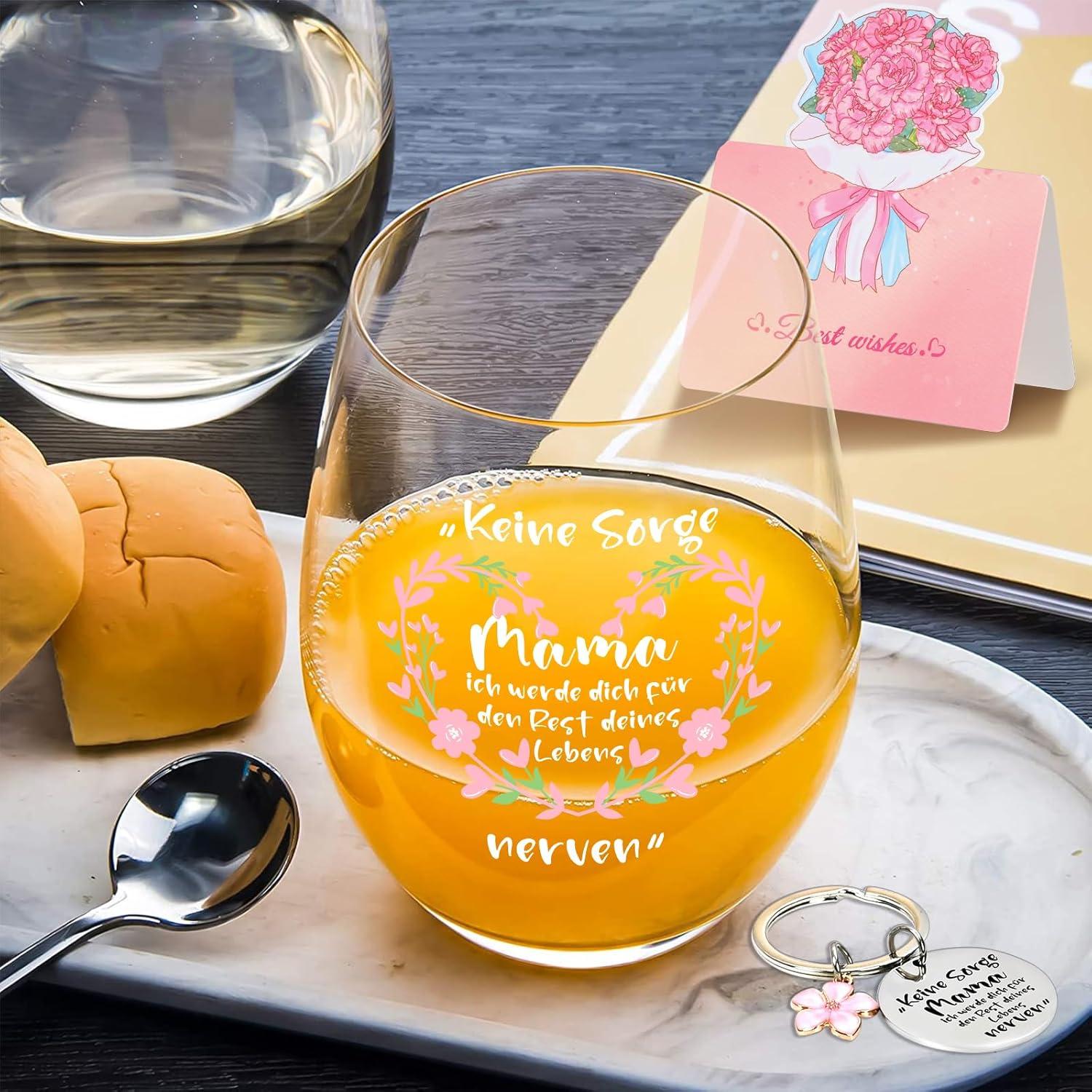 Weinglas für Mama Muttertag Geburtstag Weihnachten 520ml