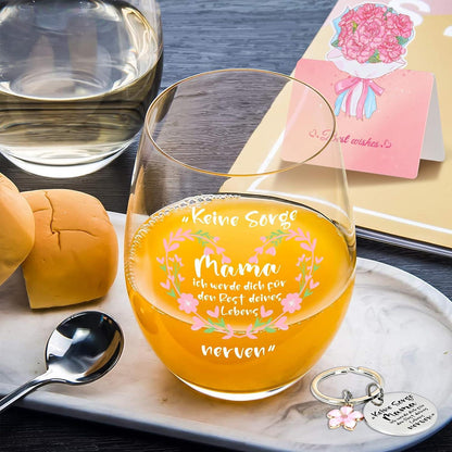 Weinglas für Mama Muttertag Geburtstag Weihnachten 520ml