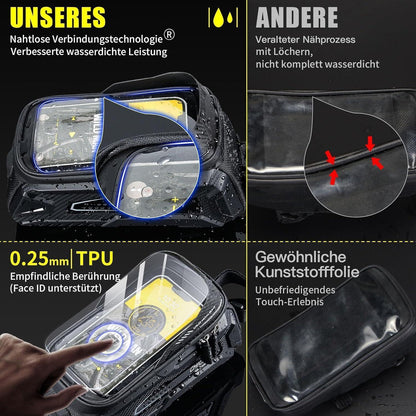 Fahrradtasche Rahmen Wasserdicht Mecha-Style mit Touchscreen