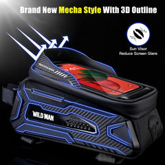 Fahrradtasche Rahmen Wasserdicht Mecha-Style mit Touchscreen