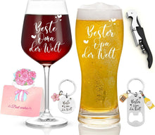 Joymaking Weinglas und Bierglas Set mit Gravur - Beste Oma & Bester