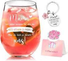 Personalisiertes Weinglas für Mutter 520ml - Mama Geschenk Weihnachten