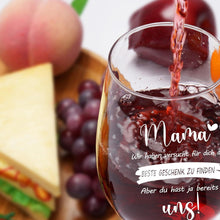 Personalisiertes Weinglas für Mama 17oz Geburtstagsgeschenk