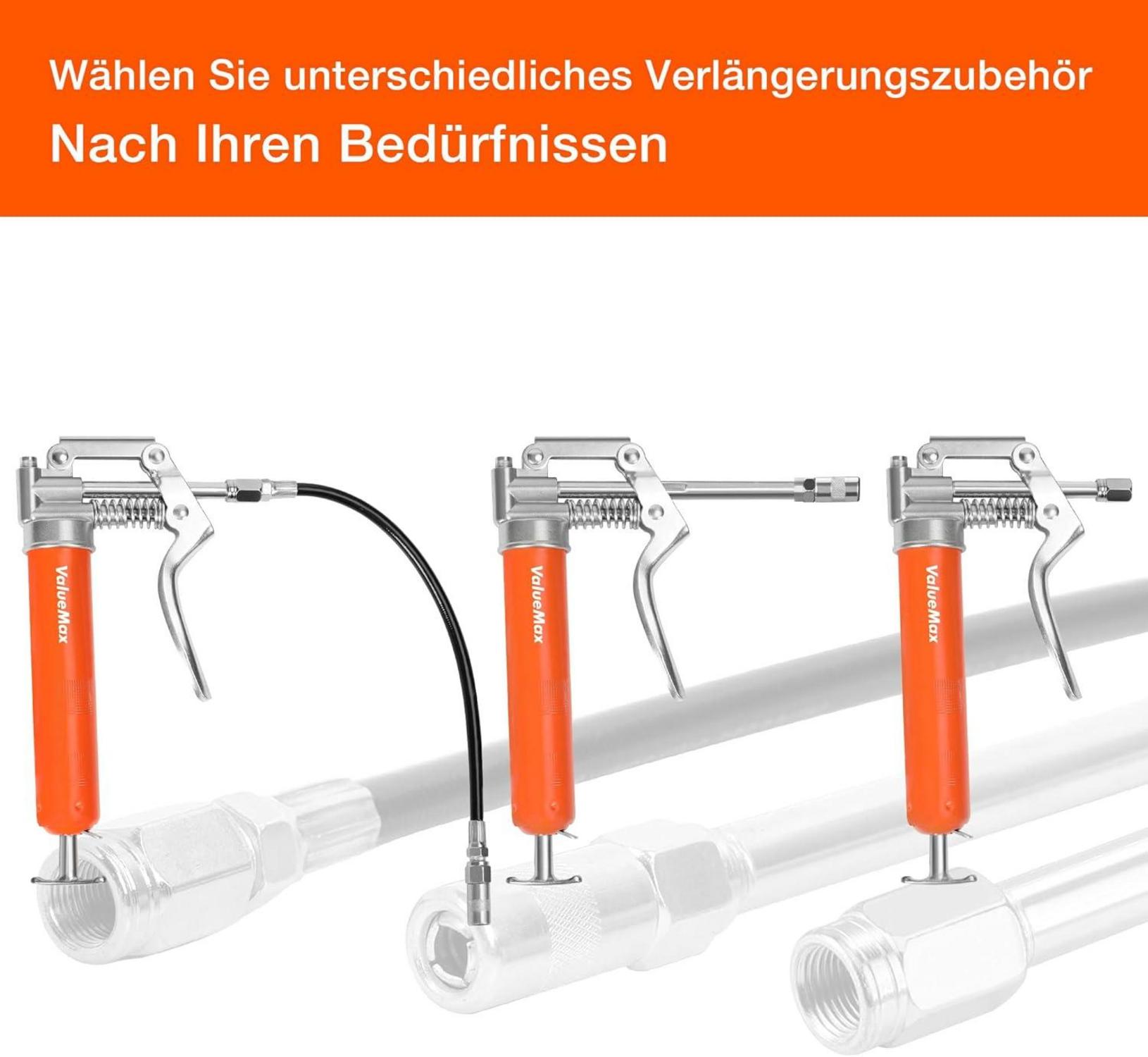 Einhand Fettpresse mit Flexschlauch 3000psi Pistole Schmierpresse