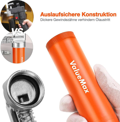 Mini Einhand Fettpresse 3000psi Pistolengriff Flexschlauch Schmierfett 85g
