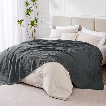 Bettdecke Dünne Decke Sommer Grau 220x240 cm XXL