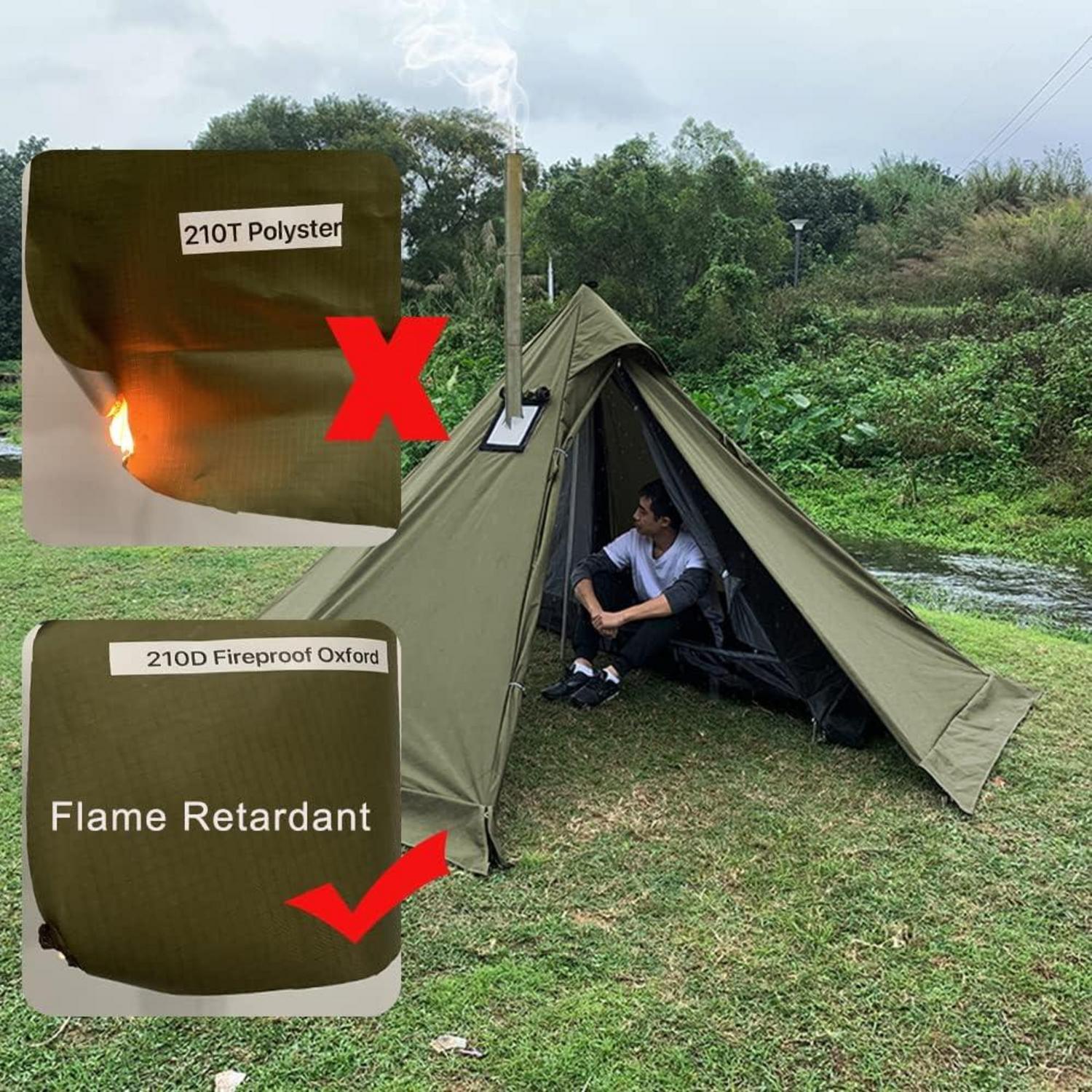 Top Lander Tipi Zelt 1 Person Mosquito Net Outdoor Camping Privacy Tent