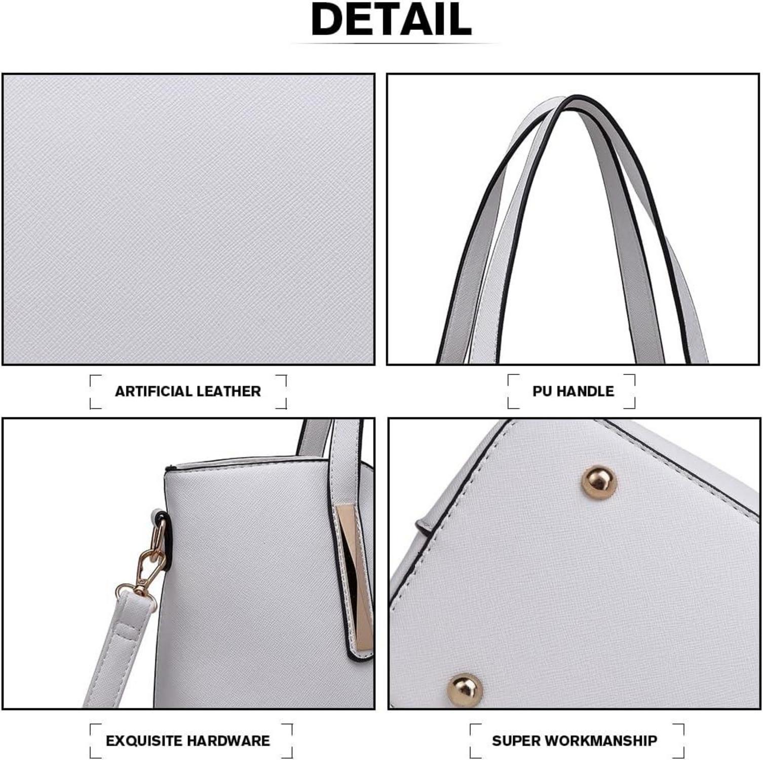 Moderne Miss Lulu Damen Handtasche Set Schultertasche