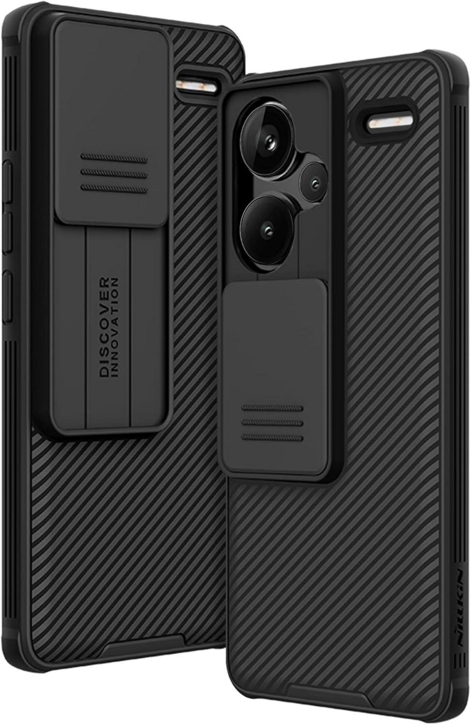 Schwarze AROYI Xiaomi Redmi Note 13 Pro+ 5G Slide Camera Handyhülle