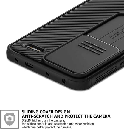 Xiaomi Redmi Note 13 Pro+ Hülle Schwarz Slide Camera Kameraschutz
