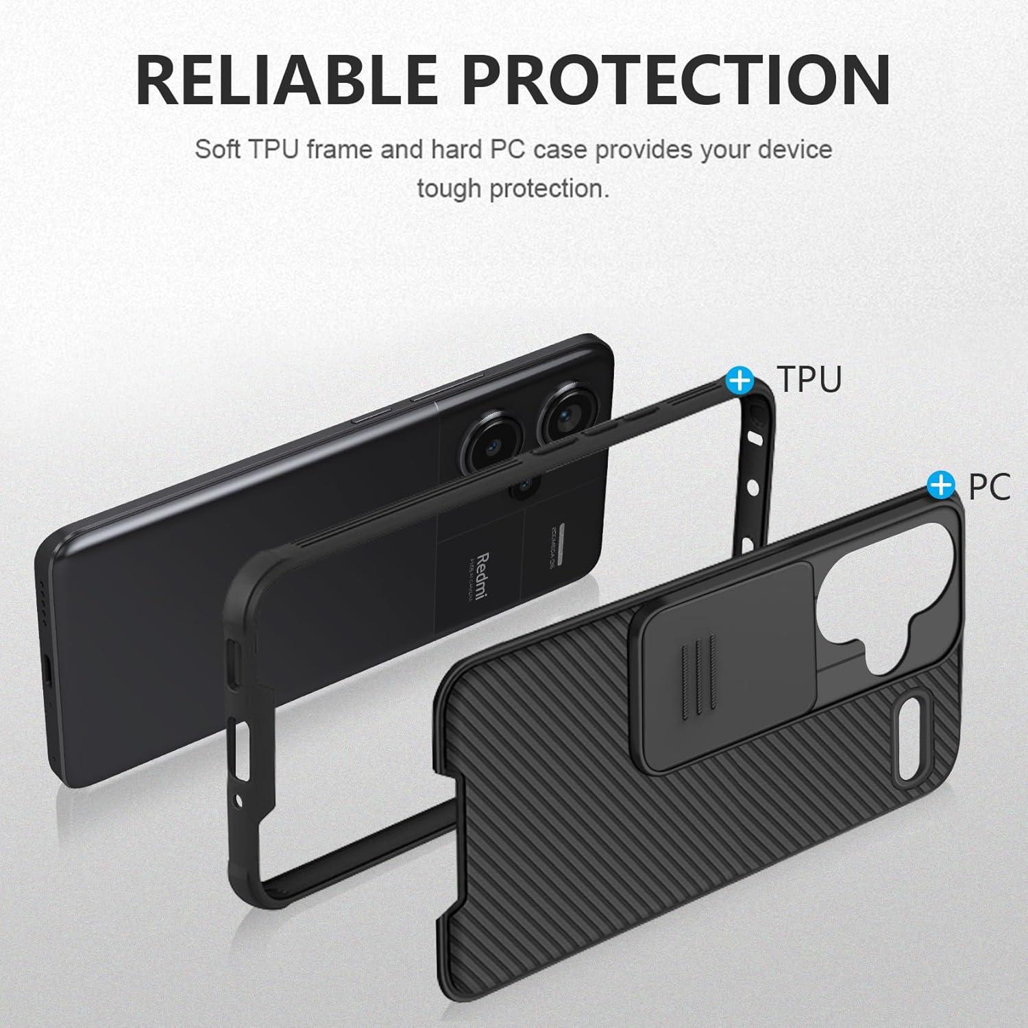 Handyhülle Xiaomi Redmi Note 13 Pro+ 5G Kameraschutz Slide Camera 6,67