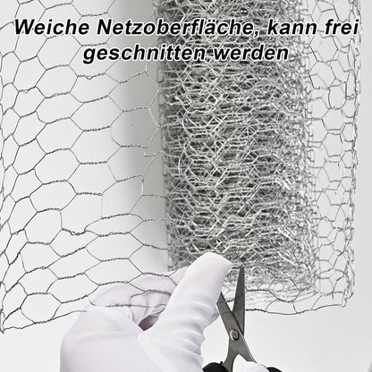 Cieex Kaninchendraht 0.4 x7m Maschendraht Verzinkt Drahtzaun